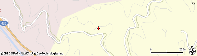 愛知県設楽町（北設楽郡）田峯（杤栗）周辺の地図