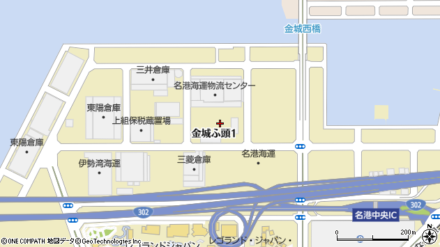 〒455-0848 愛知県名古屋市港区金城ふ頭の地図