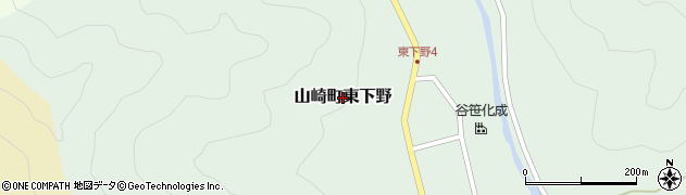 兵庫県宍粟市山崎町東下野周辺の地図