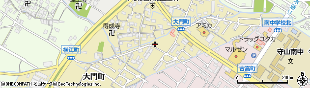 滋賀県守山市大門町38周辺の地図
