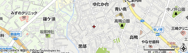 愛知県豊明市三崎町ゆたか台10-6周辺の地図