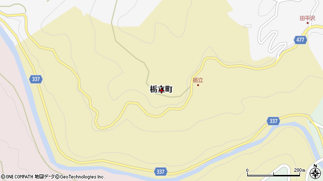 〒444-3264 愛知県豊田市栃立町の地図