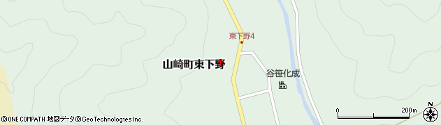 兵庫県宍粟市山崎町東下野68周辺の地図