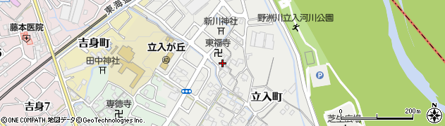 滋賀県守山市立入町107周辺の地図