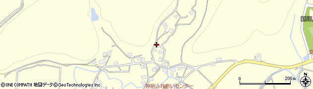 京都府亀岡市宮前町神前（北ノ奥）周辺の地図