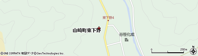 兵庫県宍粟市山崎町東下野69周辺の地図