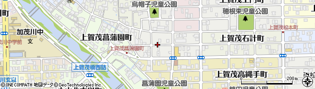 京都府京都市北区上賀茂荒草町周辺の地図