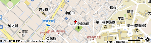 愛知県刈谷市井ケ谷町中前田46周辺の地図