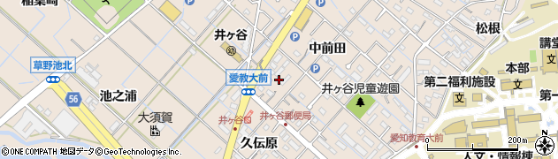 愛知県刈谷市井ケ谷町中前田69周辺の地図