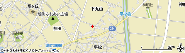 愛知県豊田市堤町下丸山周辺の地図