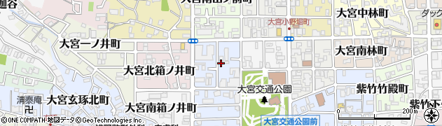 京都府京都市北区大宮開町周辺の地図