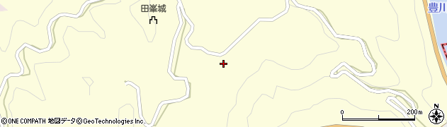 愛知県設楽町（北設楽郡）田峯（根貝津）周辺の地図