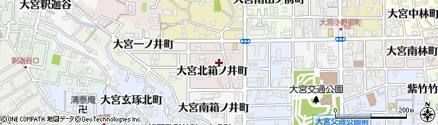 京都府京都市北区大宮北箱ノ井町周辺の地図