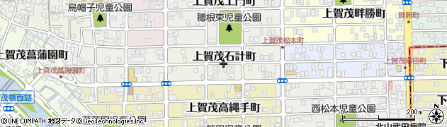 京都府京都市北区上賀茂石計町周辺の地図