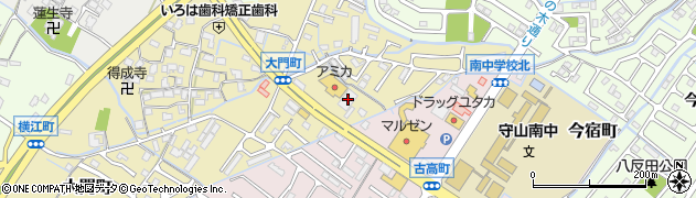 滋賀県守山市大門町22周辺の地図