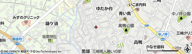 愛知県豊明市三崎町ゆたか台10周辺の地図