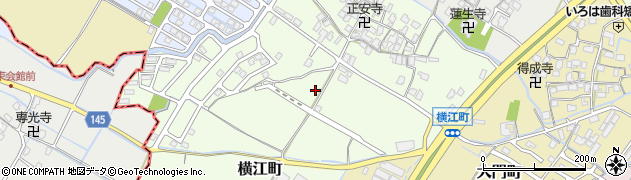 滋賀県守山市横江町周辺の地図