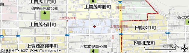 京都府京都市北区上賀茂榊田町周辺の地図