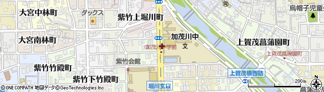 京都府京都市北区紫竹上ノ岸町周辺の地図