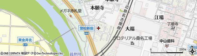 三重県桑名市安永61周辺の地図