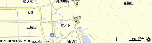 京都府亀岡市千歳町千歳（壱後山）周辺の地図