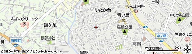 愛知県豊明市三崎町ゆたか台10-11周辺の地図