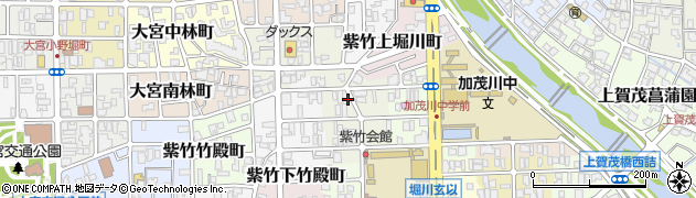 京都府京都市北区紫竹上園生町17周辺の地図