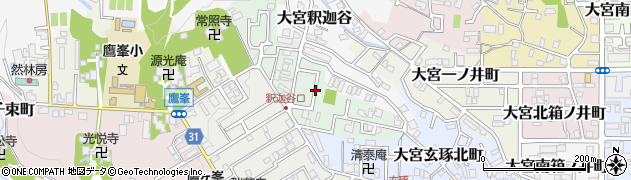 京都府京都市北区大宮玄琢北東町周辺の地図