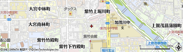 京都府京都市北区紫竹上園生町27周辺の地図