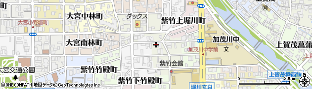 京都府京都市北区紫竹上園生町20周辺の地図