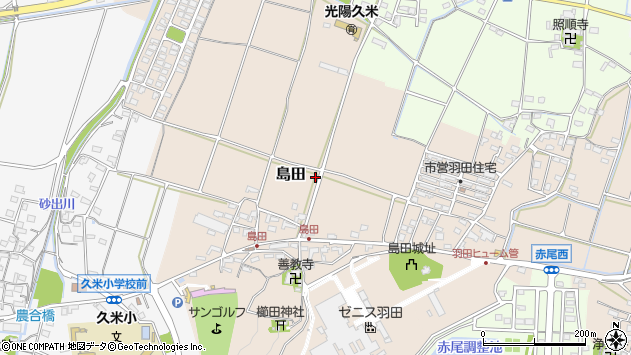 〒511-0936 三重県桑名市島田の地図