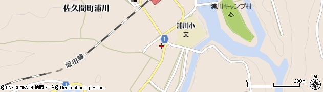 静岡県浜松市天竜区佐久間町浦川周辺の地図