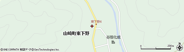 兵庫県宍粟市山崎町東下野73周辺の地図
