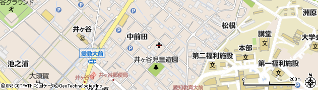 愛知県刈谷市井ケ谷町中前田42周辺の地図