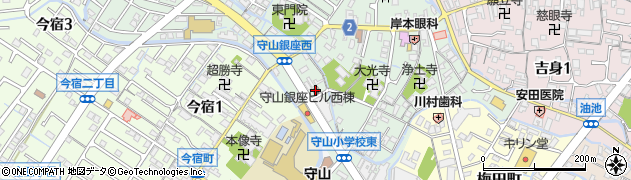 守山駅前郵便局周辺の地図