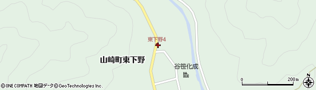 兵庫県宍粟市山崎町東下野129周辺の地図