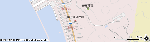 獅子浜公民館周辺の地図