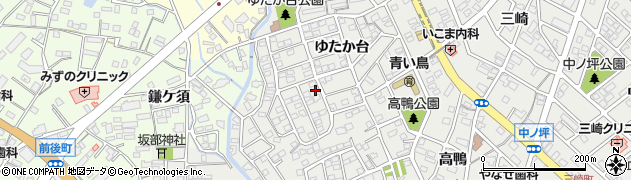 愛知県豊明市三崎町ゆたか台10-13周辺の地図