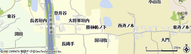京都府亀岡市千代川町拝田（勝林坊ノ下）周辺の地図