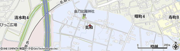 愛知県豊田市竜神町（美和）周辺の地図