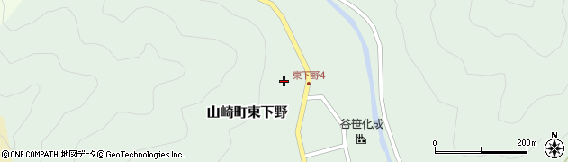 兵庫県宍粟市山崎町東下野72周辺の地図