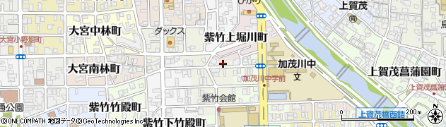 京都府京都市北区紫竹上園生町25周辺の地図