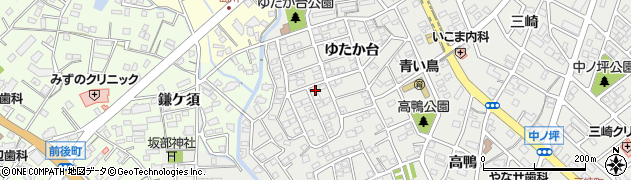 愛知県豊明市三崎町ゆたか台10-1周辺の地図