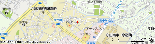 滋賀県守山市大門町15周辺の地図