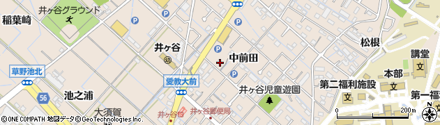 愛知県刈谷市井ケ谷町中前田54周辺の地図