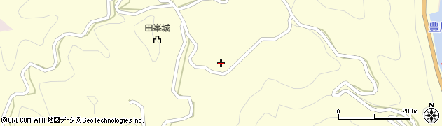 愛知県設楽町（北設楽郡）田峯（鍛治屋前）周辺の地図