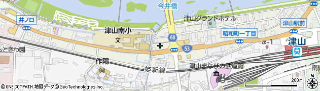 りらくる　津山店周辺の地図