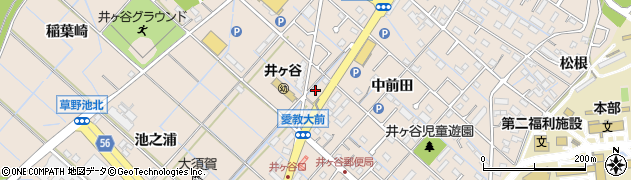 愛知県刈谷市井ケ谷町中前田61周辺の地図
