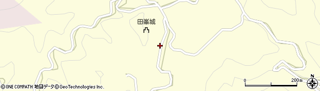 愛知県設楽町（北設楽郡）田峯（鐘鋳場）周辺の地図