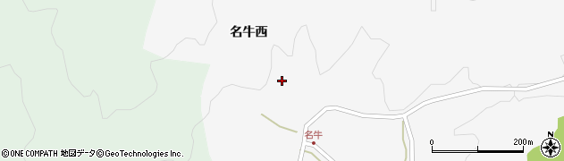 愛知県豊田市大沼町名牛西周辺の地図
